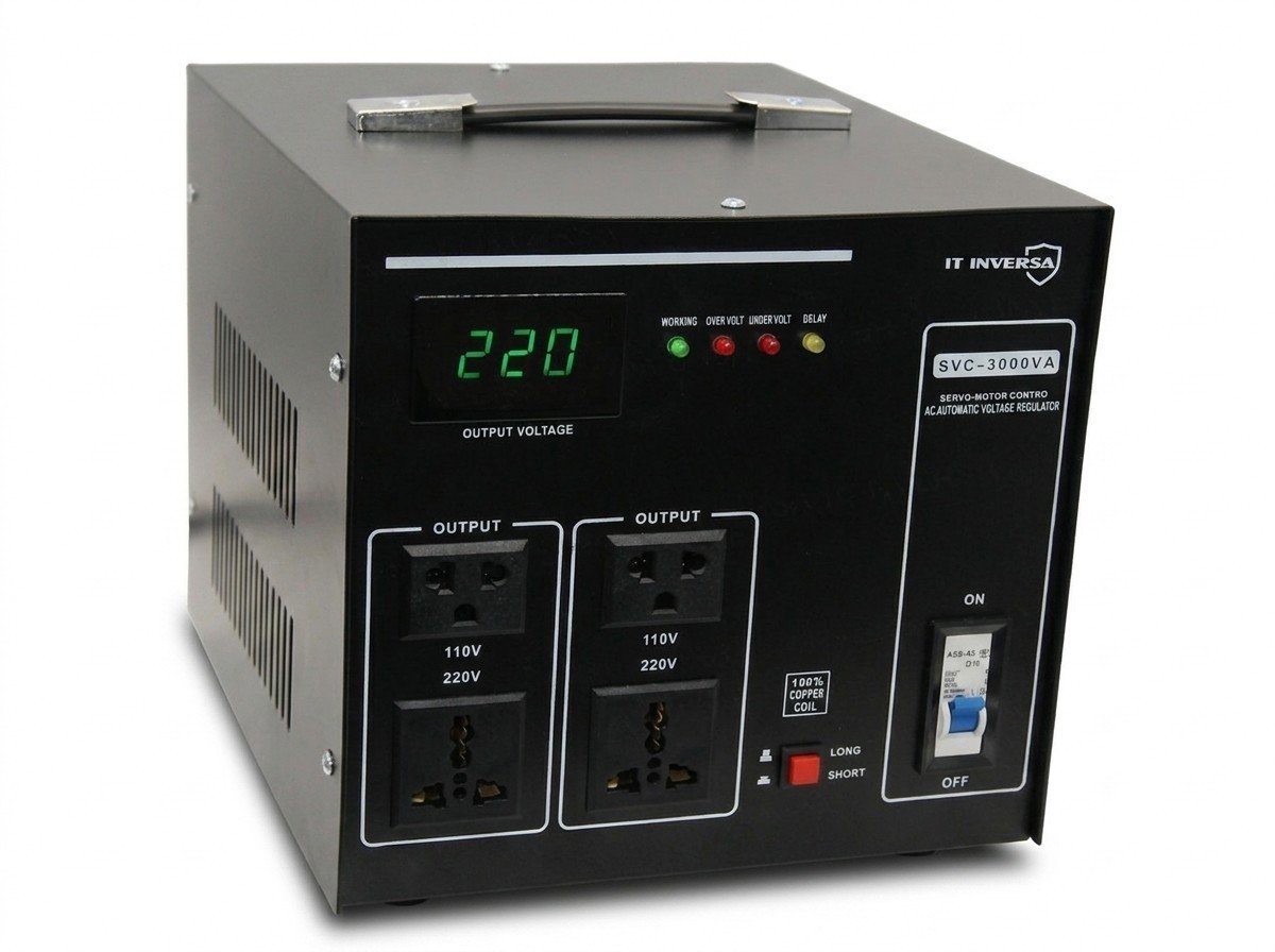 Estabilizador Dual 3KVA 110V y 220V