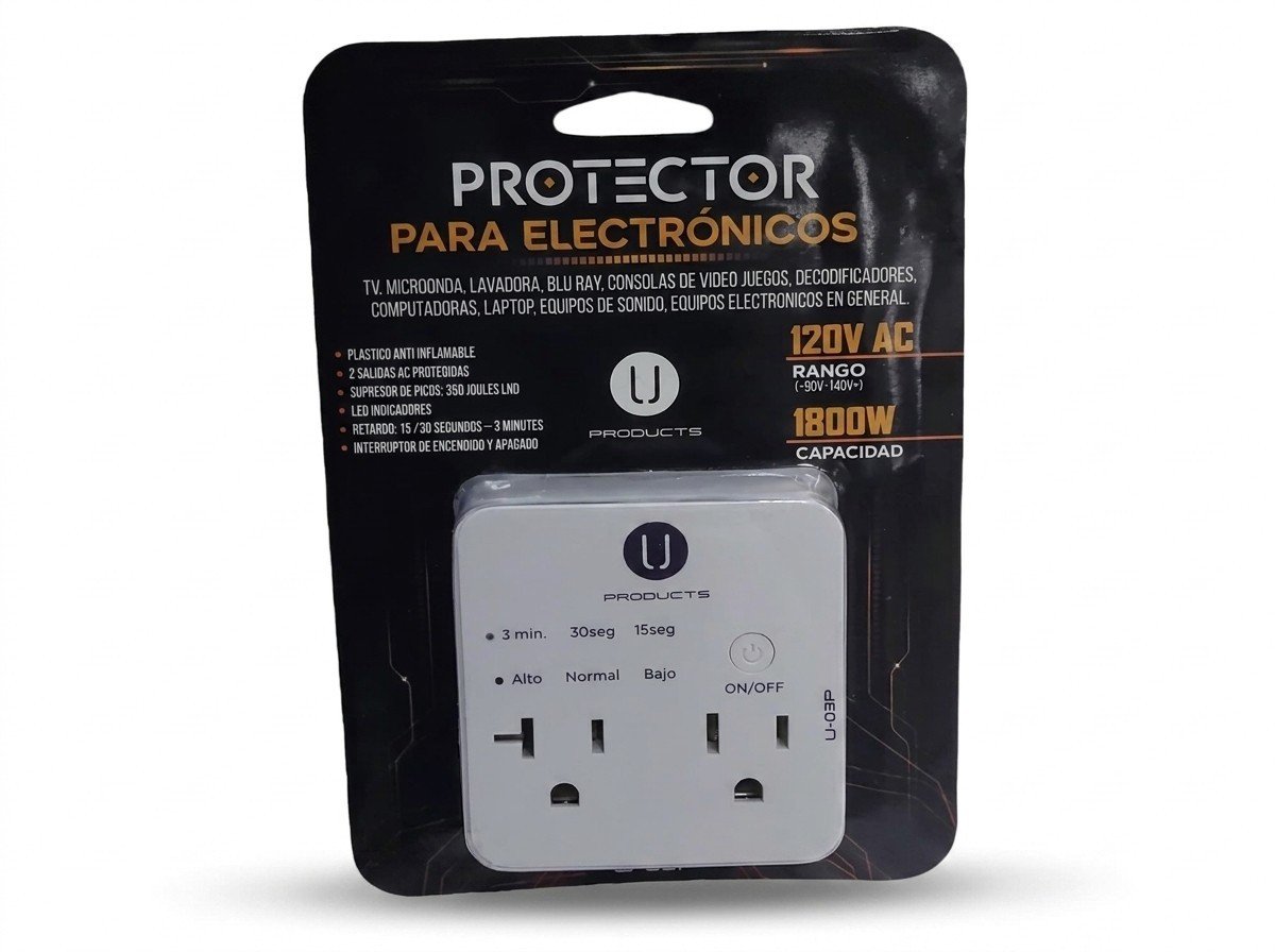 Protector de Voltaje UK para electrodoméstico 2 Tomas 110V